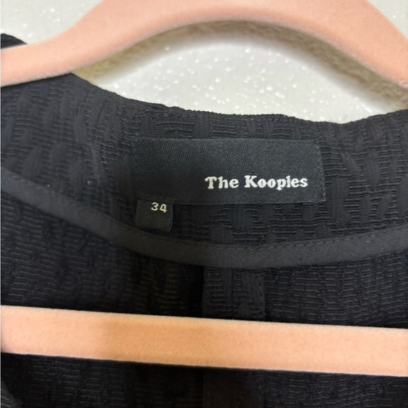 The Kooples Zip Front Jacquard Knit Sleeveless Mini Dress - Picture 4 of 7